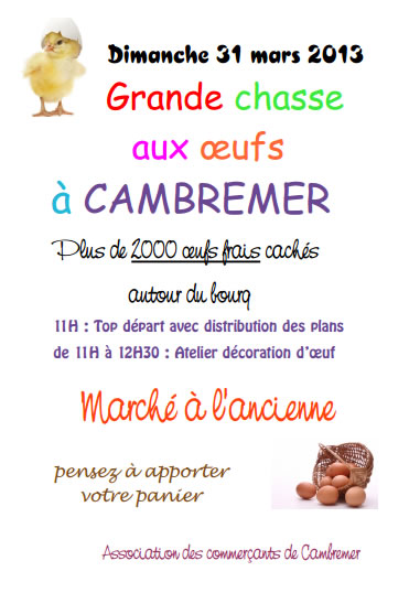Chasse aux oeufs - Cambremer