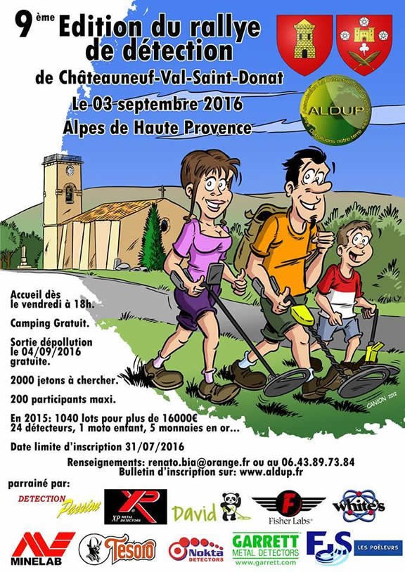 Alpes de Haute Provence : 9e édition du rallye de détection de l'ALDUP