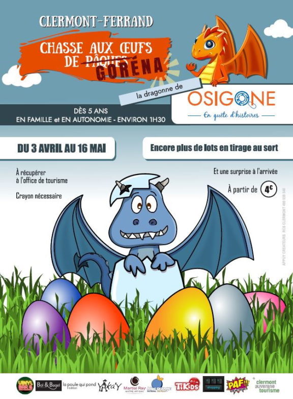 Chasse aux œufs de Pâques à Clermont-Ferrand
