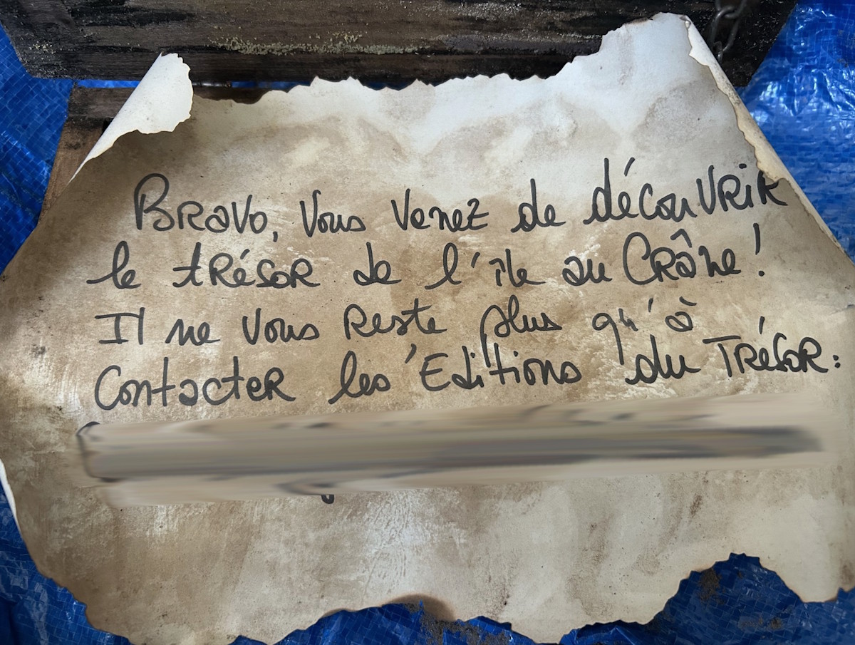 Le trésor de l’île au Crâne découvert