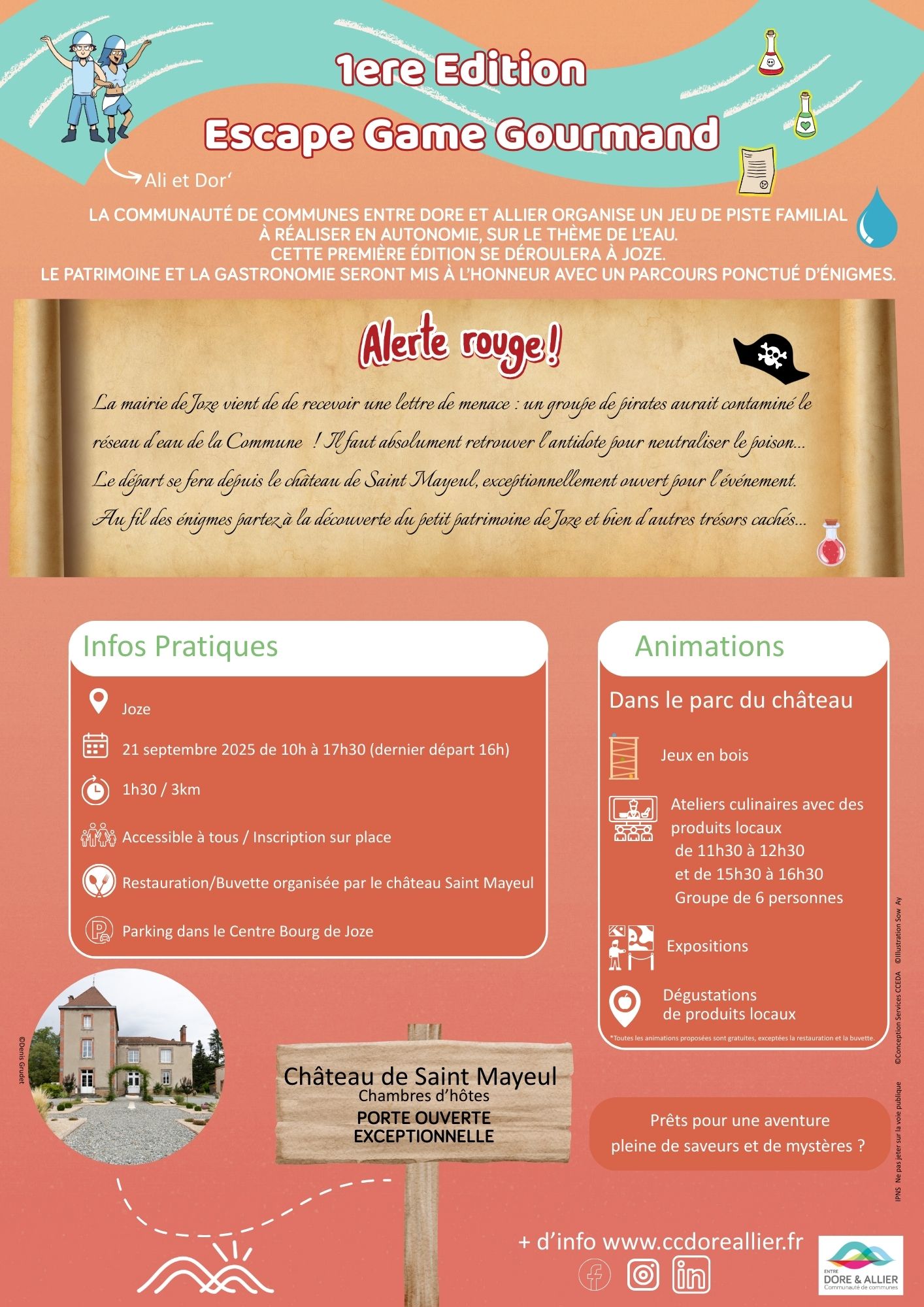 Escape Game Gourmand dans Joze - Puy-de-Dôme