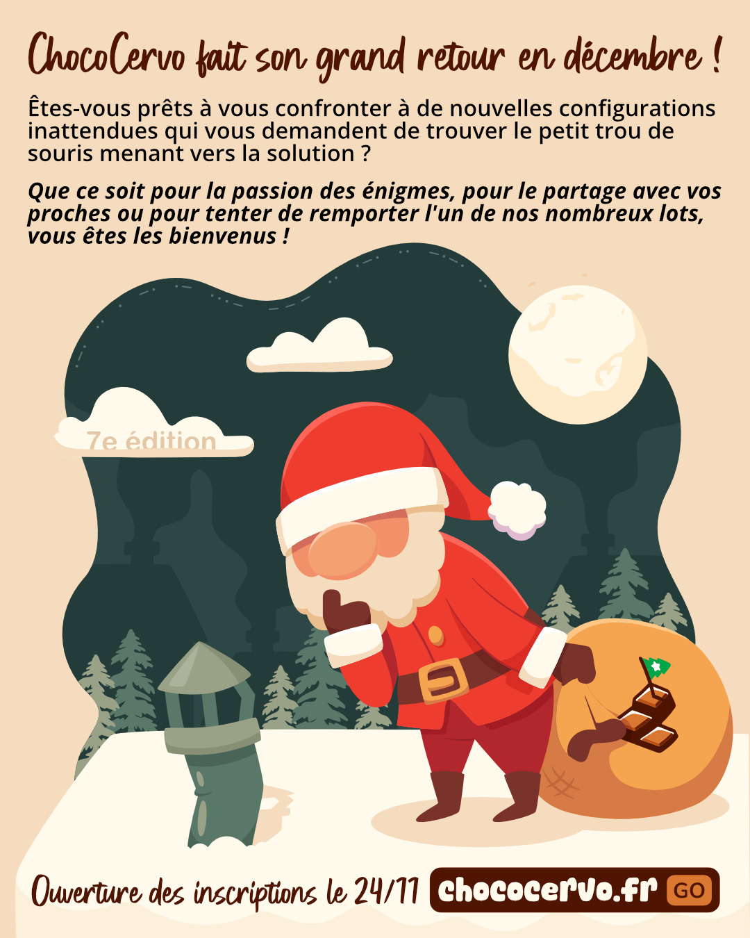 ChocoCervo – Le Calendrier de l'Avent d'énigmes revient en 2025