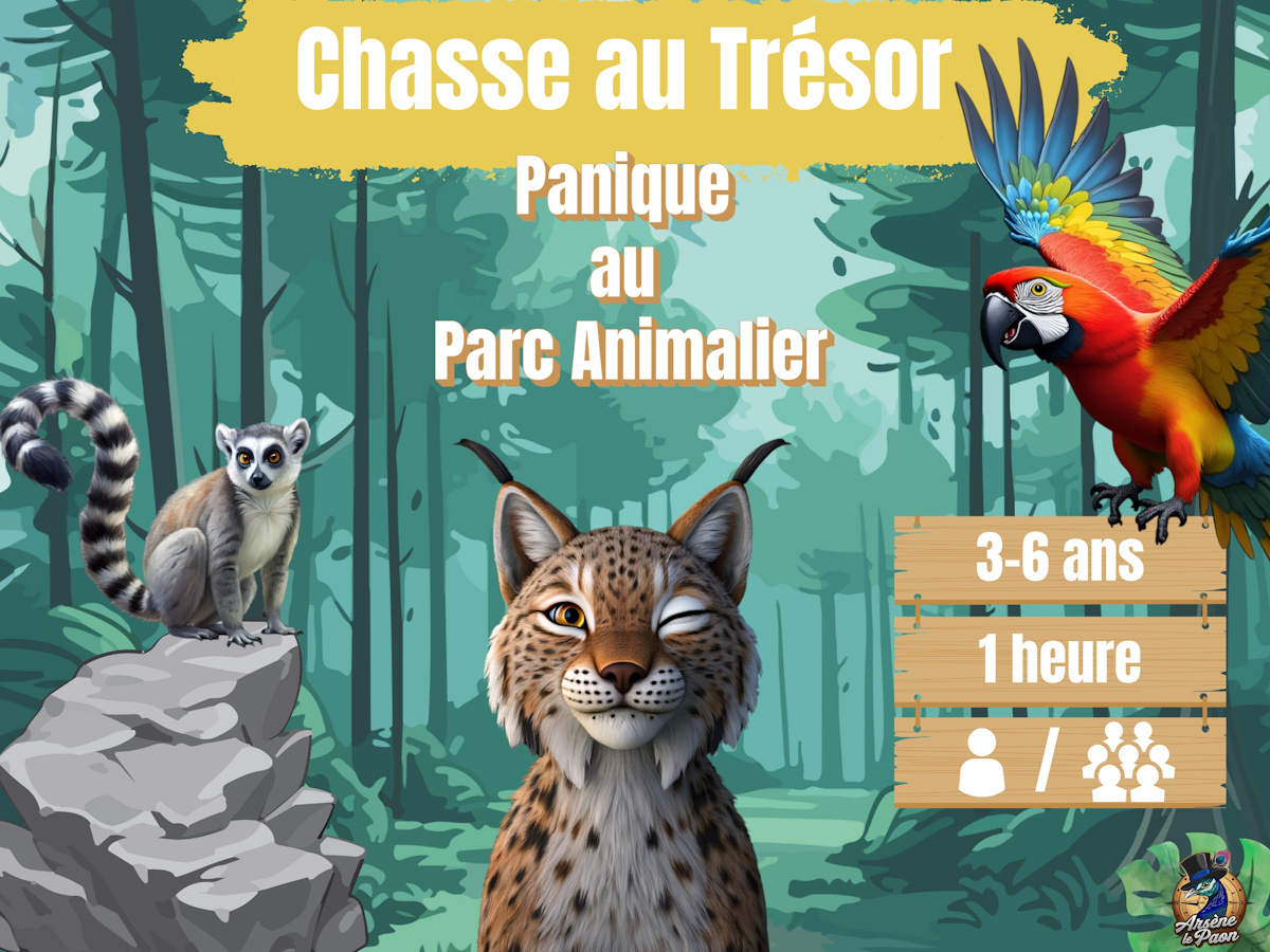 Panique au parc animalier - Chasse au trésor