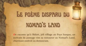 Chasse au trésor à Bidart - Le poème disparu du Nomad's Land