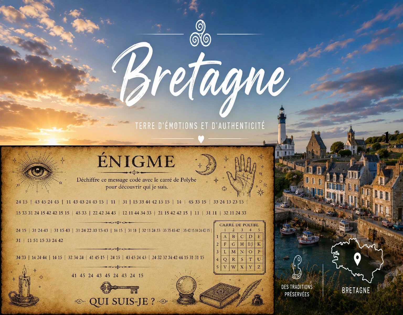 Chasse au trésor : A la recherche de Mr ou Mme - Bretagne